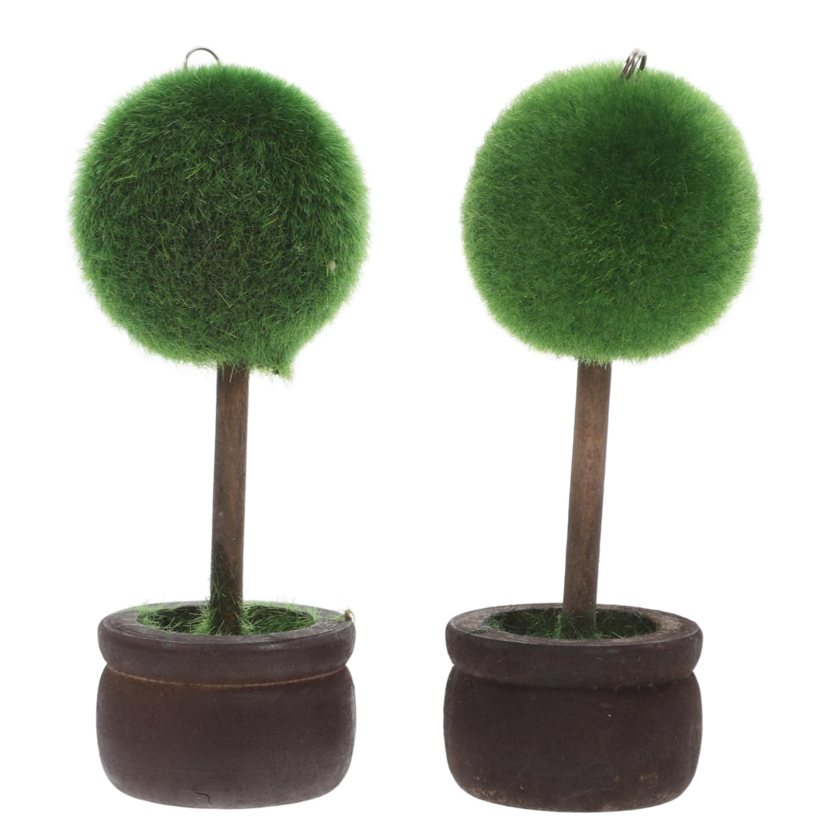 OKUMEYR 2pcs Faux Potted Plants Table Holders for Weddings Parties Birthdays Stylish Card Clips for Place Cards and Photos Charming Decor for Celebrations