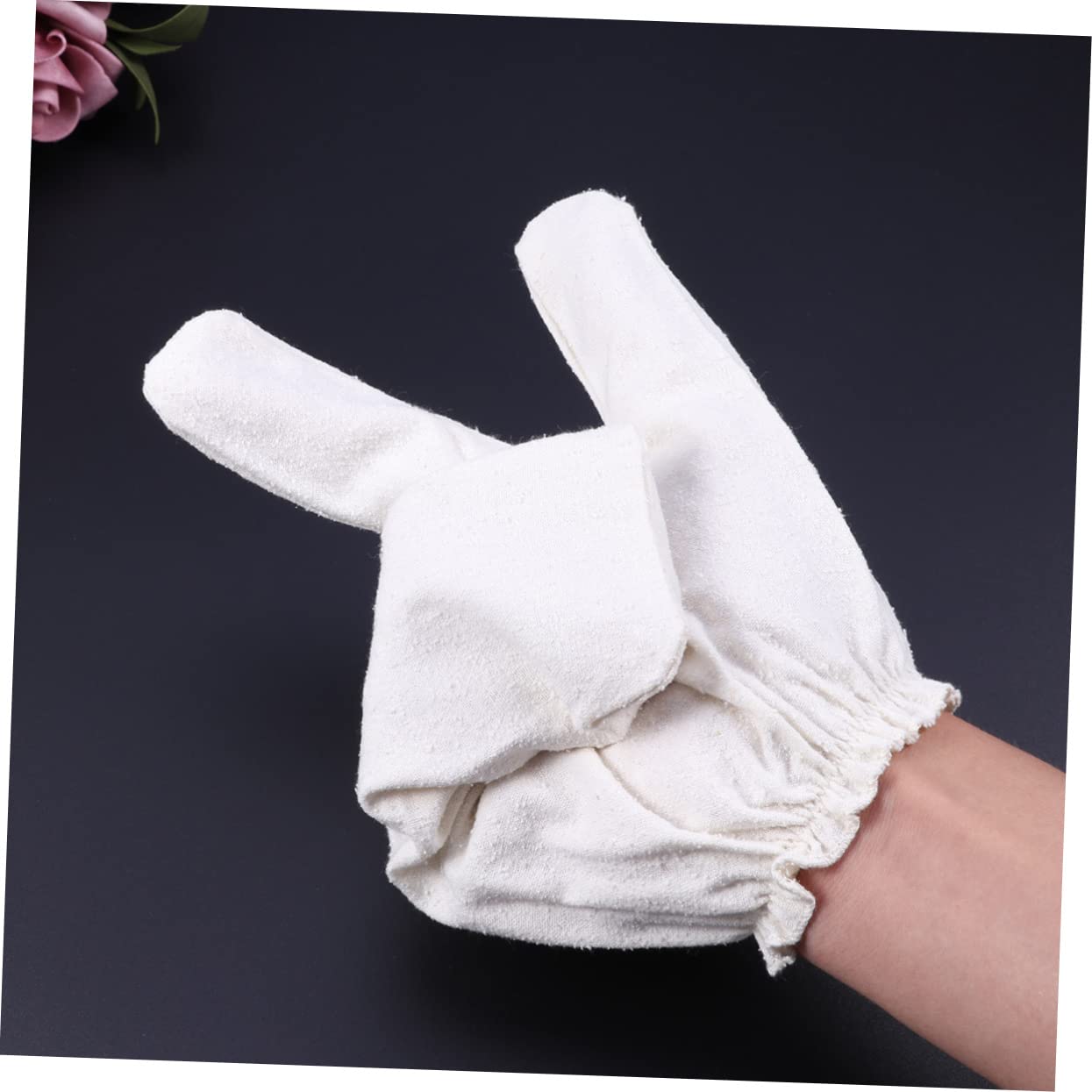 POPETPOP 3pezzi Guanti Da Bagno Seta Per Scrub Esfoliante e Massaggio Mitts Per Rimuove Le Cellule Morte Pelli Lisce e Ringiovanite Per Uso Quotidiano e Relax
