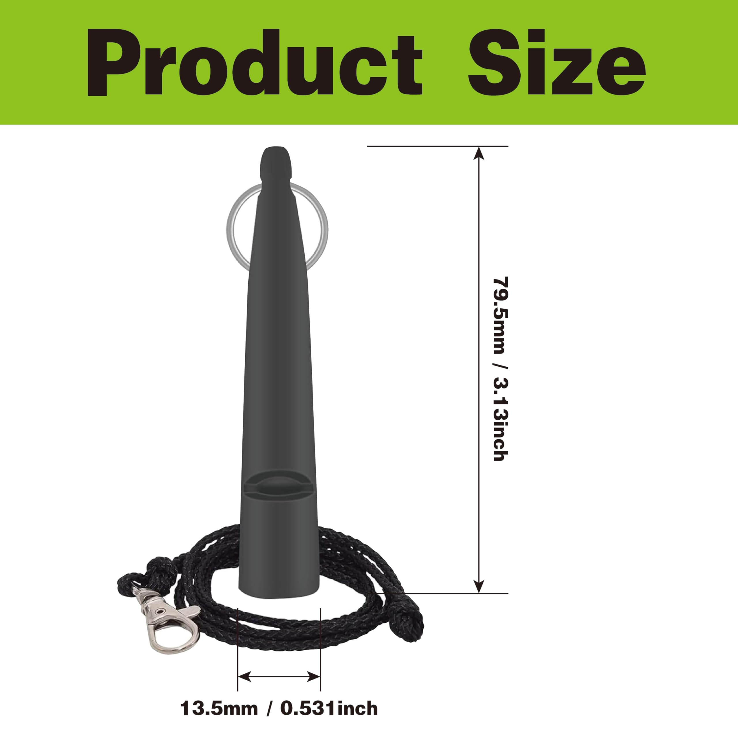 Sifflet Chien Rappel Professionnel, Sifflet Pour Chien, Idéal Pour Le Rappel, Outil D’Éducation Canine Multifonction, Outil De Dressage De Haute Qualité Pour L'Éducation Canine, 1PCS Noir