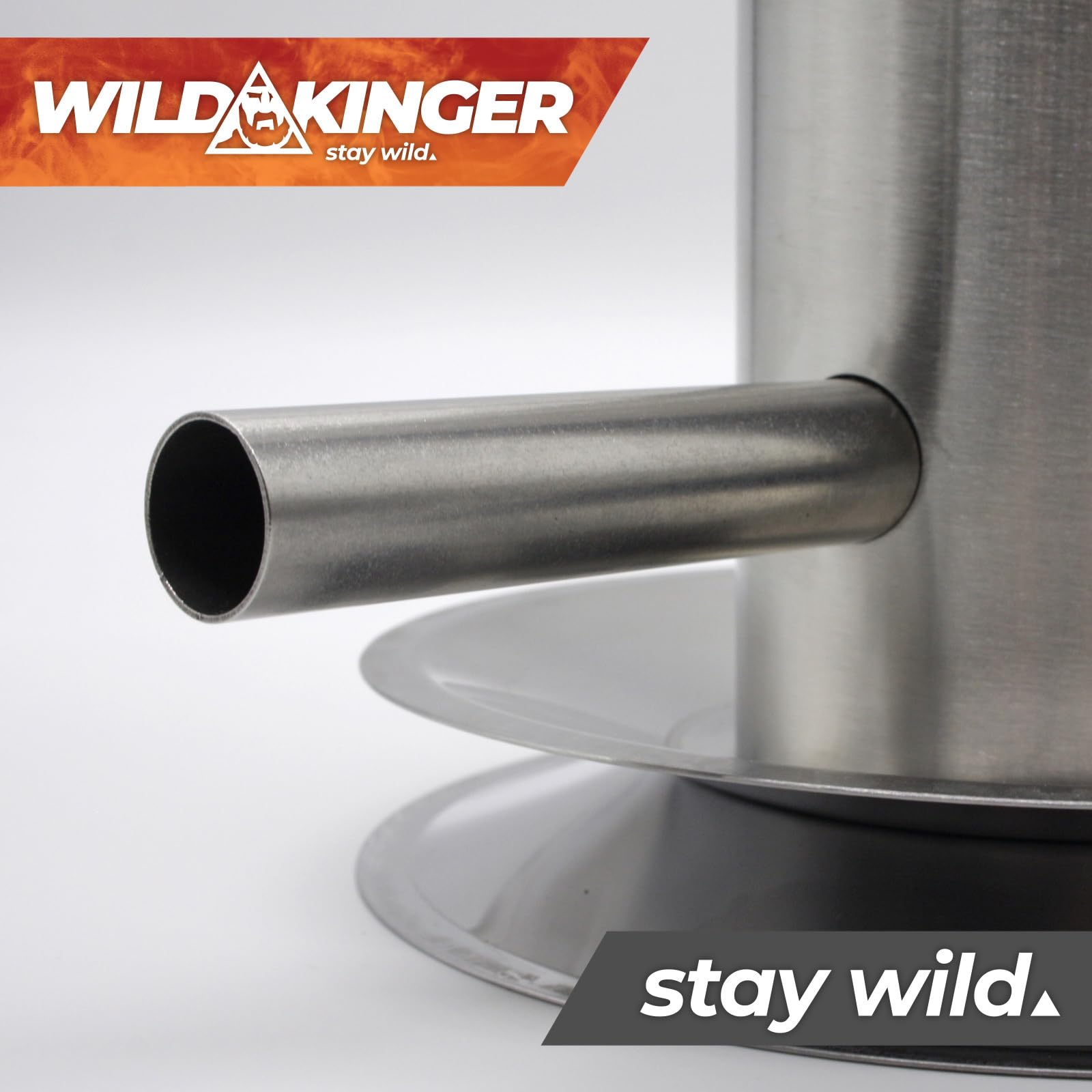 Wildkinger Premium generator dymu ze stali nierdzewnej, 70 cm, pojemność 4,3 l, generator zimnego dymu