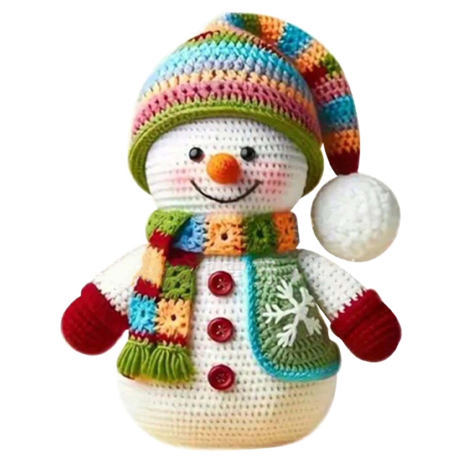 Ornamento Natalizio A Forma Di Pupazzo Di Neve In Acrilico - 5,4 Cm, Con Cordino Per Albero E Decorazioni
