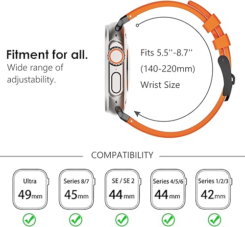 Miniatura 166 de WINGLE AP Luxury Bands for Apple Watch Band Ultra 3/2/1 Band Ultra 49mm Series 11 10 46mm 45mm 44mm 42mm SE 3/2/1 Series 9 8 7 6 5 4 3 2 1 Men