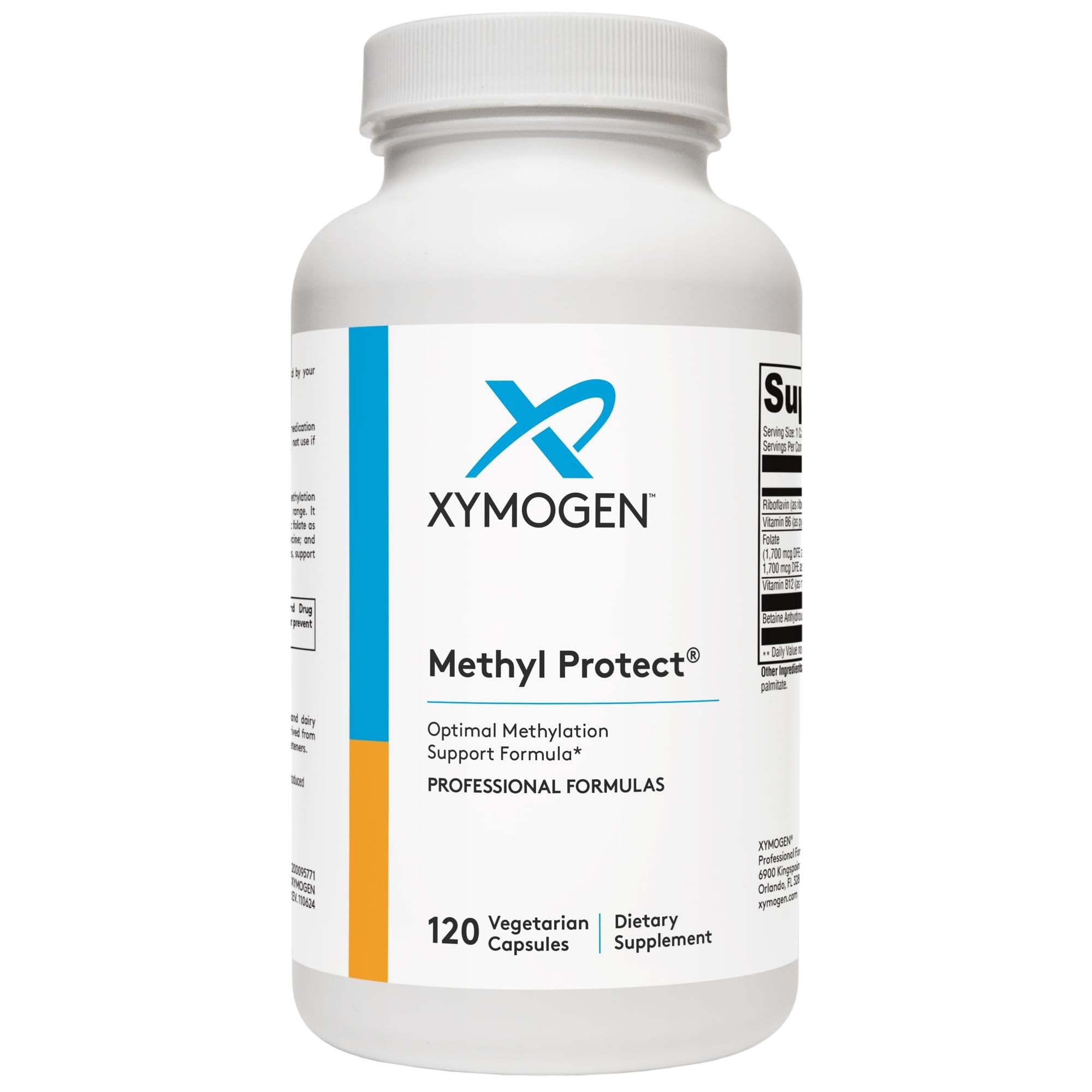 Methyl Protect - Optimal Methylation Formula with Methyl Folate, Vitamin B12 (Methylcobalamin b12), Riboflavin + B6 Vitamins - Cognitive, Homocysteine + Heart Health Supplements (120 Capsules)