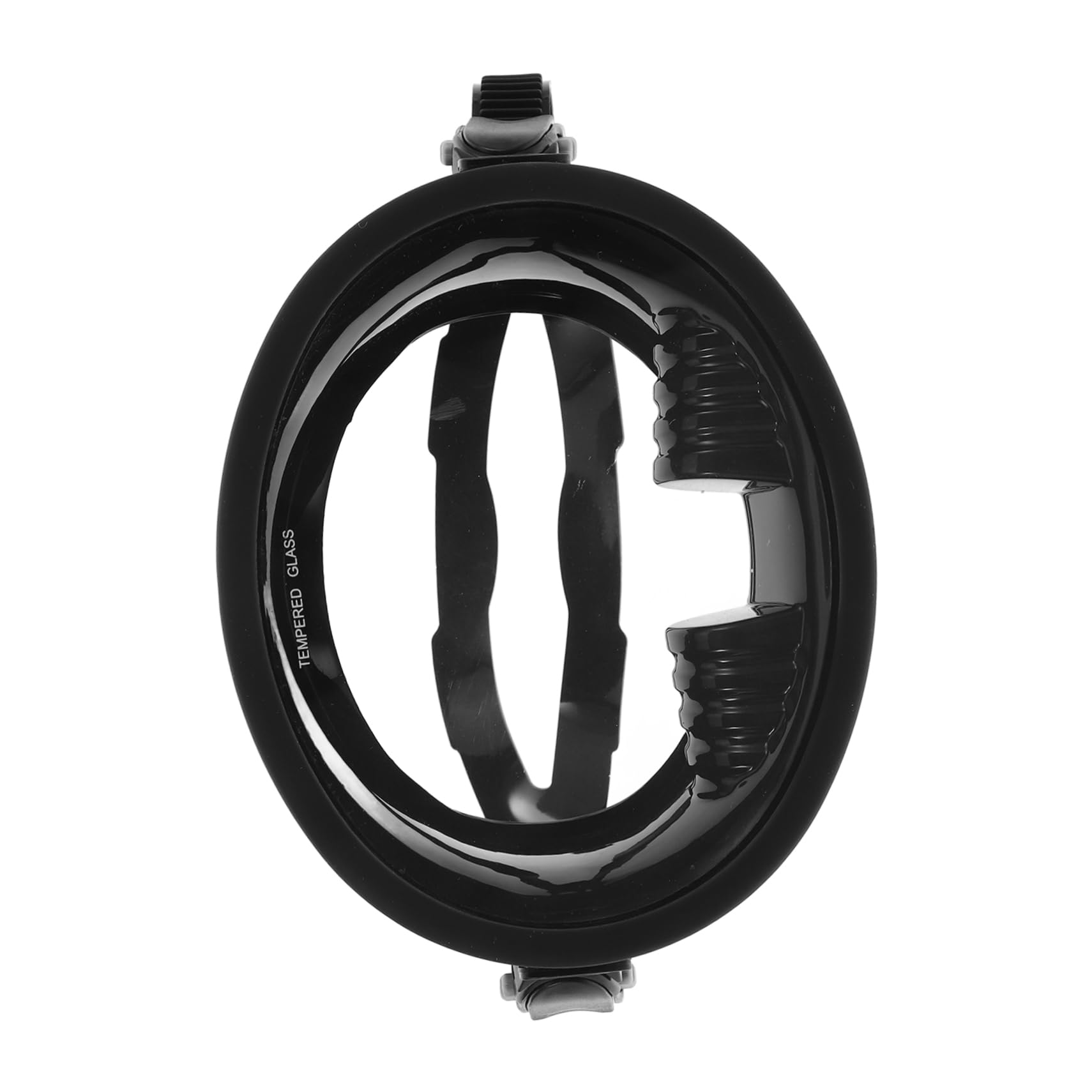 Toddmomy Maschera da Immersione Anti-appannamento in Silicone Vetro Temperato, Visione Panoramica Ampia, Confortevole e Resistente per Nuoto e Snorkeling, Colore Nero