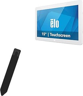 BoxWave Stylus Pouch Compatible with Elo 1502LM - Stylus PortaPouch, Stylus Holder Carrier Portable Self-Adhesive for Elo 1502LM - Jet Black