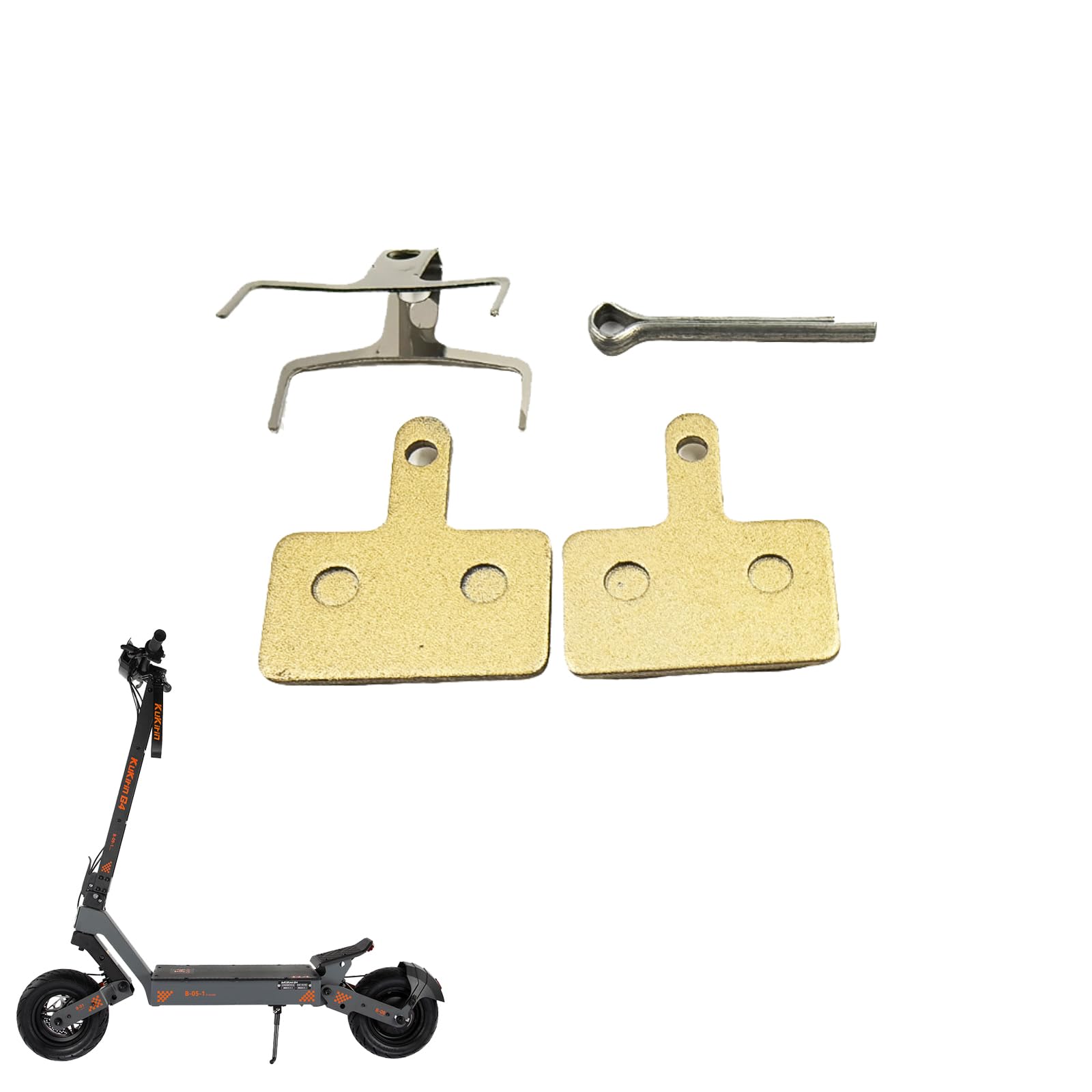 Okandomo Brake Pads for Kukirin G4 Lining Pad for Electric Scooter Accessories Scooter Spare Parts (1 Pair)
