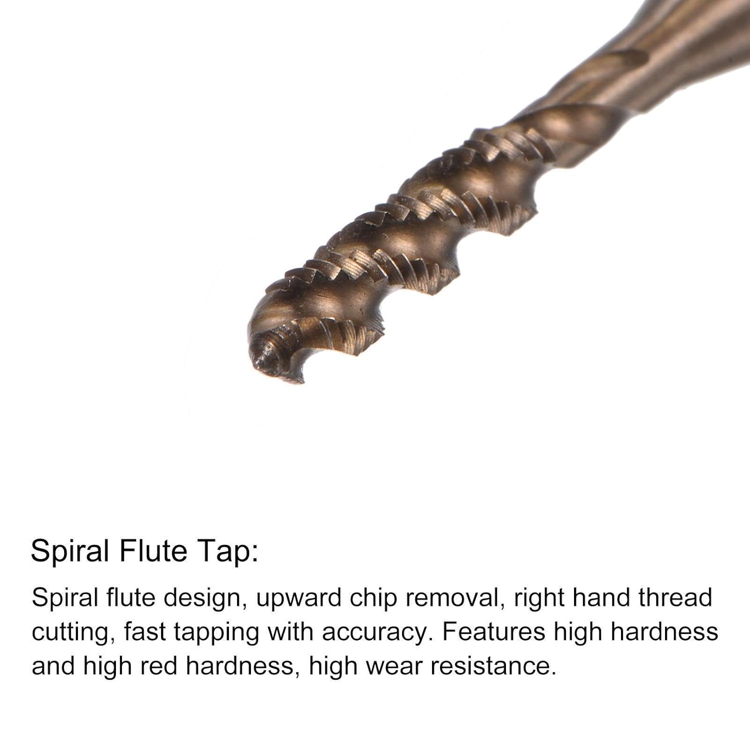 #US M3 X 0.5 Spiral Flute Tap and 2.5mm Drill Bit Set M35 Cobalt High Speed Steel