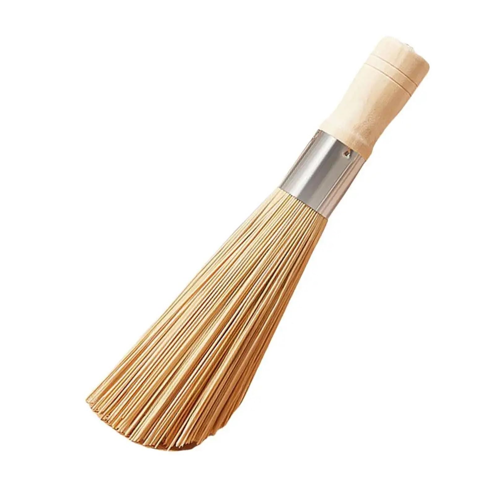 Cepillos para Fregar los Platos, Cepillo for ollas, Mango Largo, Limpieza de Wok, fregador de Platos, Limpiador de cacerolas, 30cm, 25cm de Madera | Style 05