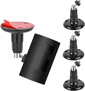 3 Pack Adhesive Wall Mount for Ring Stick Up Cam Battery&Indoor Cam,Adjustable Security Outdoor Mount Bracket,Ceiling Mount Kit for Ring Plug-in HD Security Cam, or Wyze Cam Pan V2/v3 Without Drilling