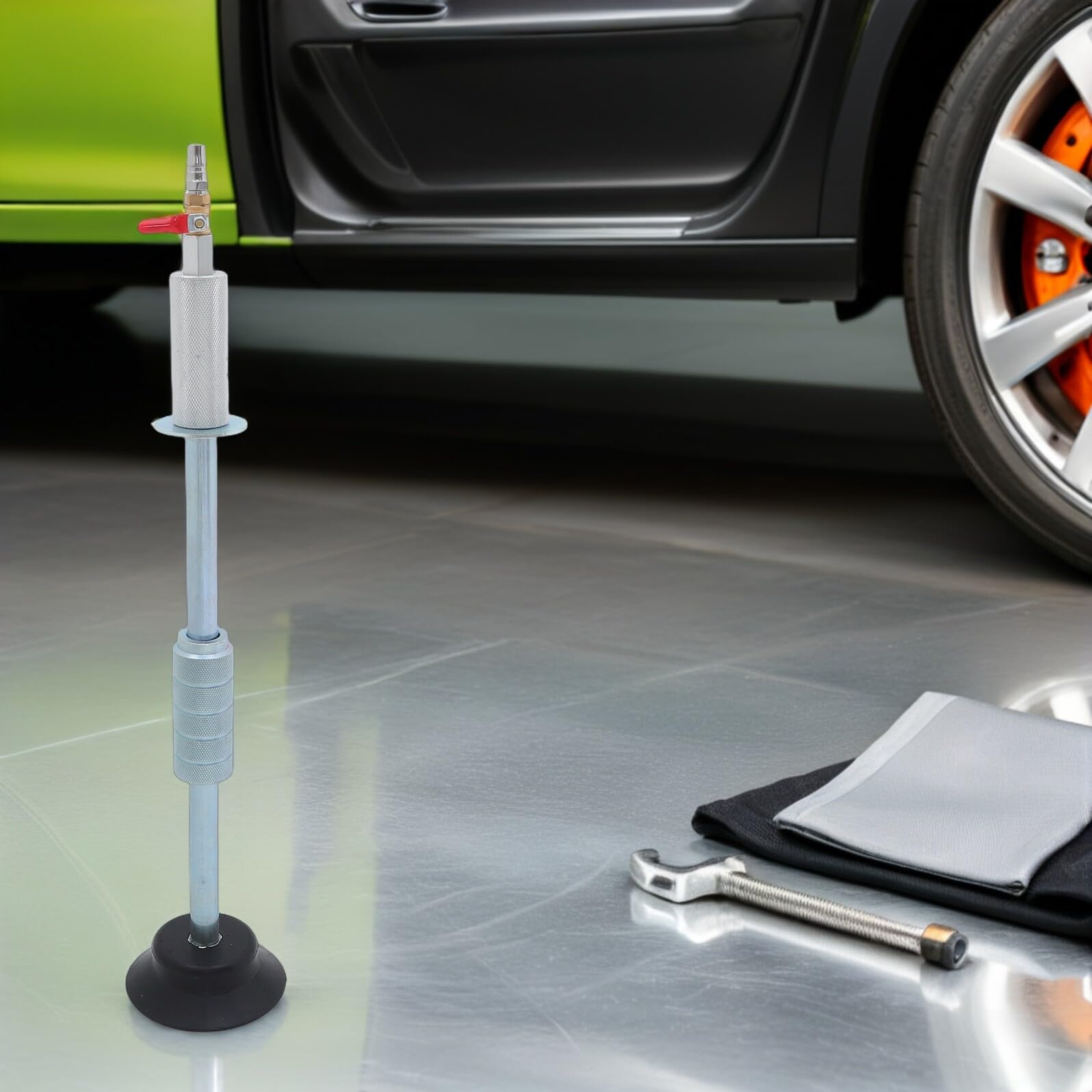 Ciieeo Extracteur de Bosses à Ventouse Pneumatique Marteau, Taille Moyenne, Kit de Débosselage Carrosserie pour Réparation Voiture, Entretien Automobile, Usage Professionnel