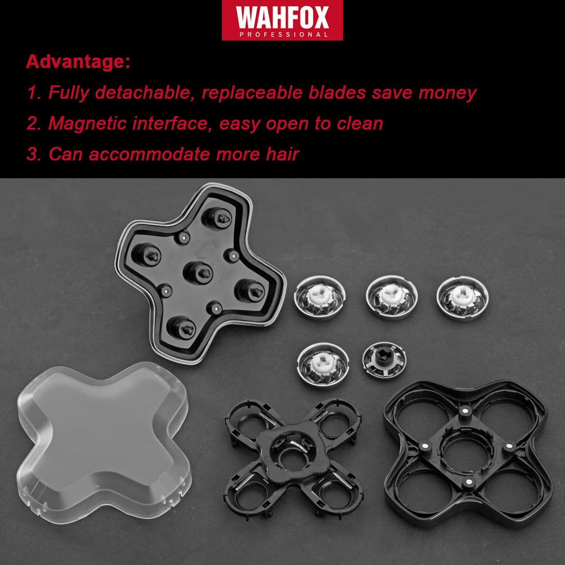 Magnetische Rasierer-Ersatzköpfe für Totenkopf-Rasierer mit 5 Klingen