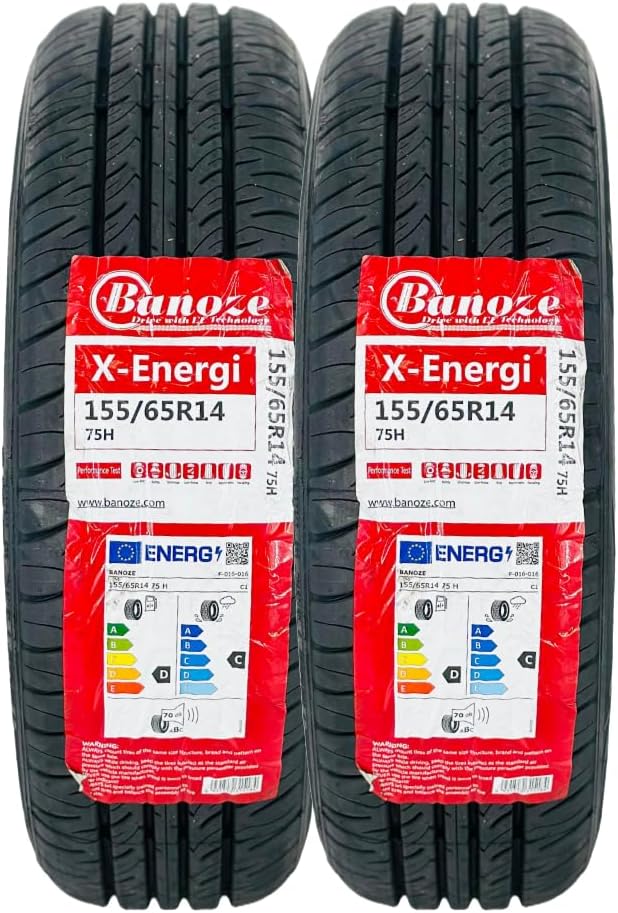 BANOZE X-ENERGI 155/65R14 75H Tyre – High Mileage, Fuel Efficient Car Tyre with Low Noise – 1556514 (2)