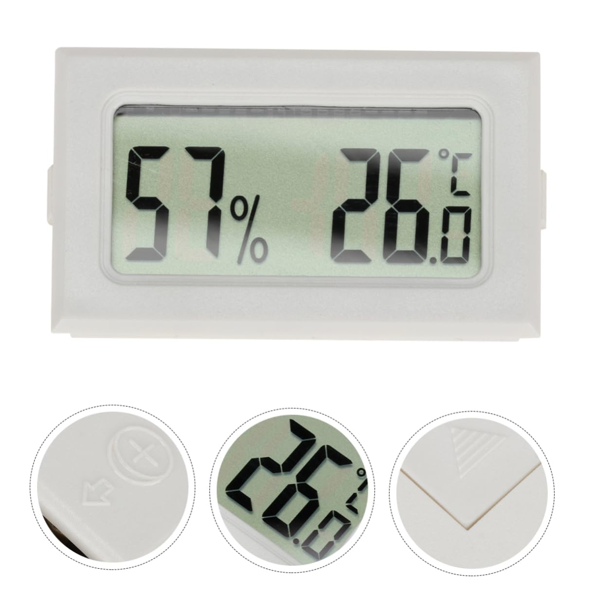 SUPVOX 10piezas Medidor De Humedad y Temperatura Mini Inalámbrico Para Uso Interior y Exterior Pantalla Lcd De Gran Higrometro Digital De Alta Precisión Consumo Energético
