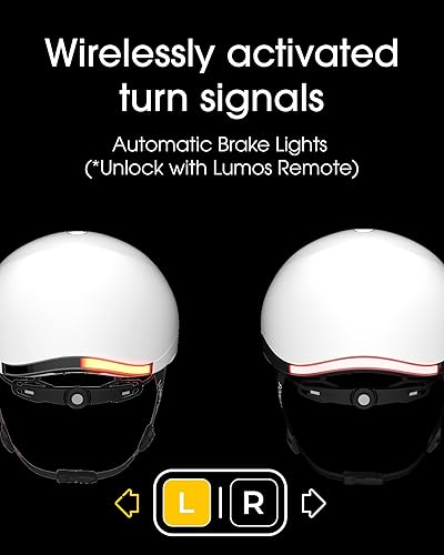 Miniatura 3 de Lumos Nyxel - Casco inteligente para bicicleta, luces LED delanteras y traseras personalizables con señales de giro, visibilidad de 360, control por