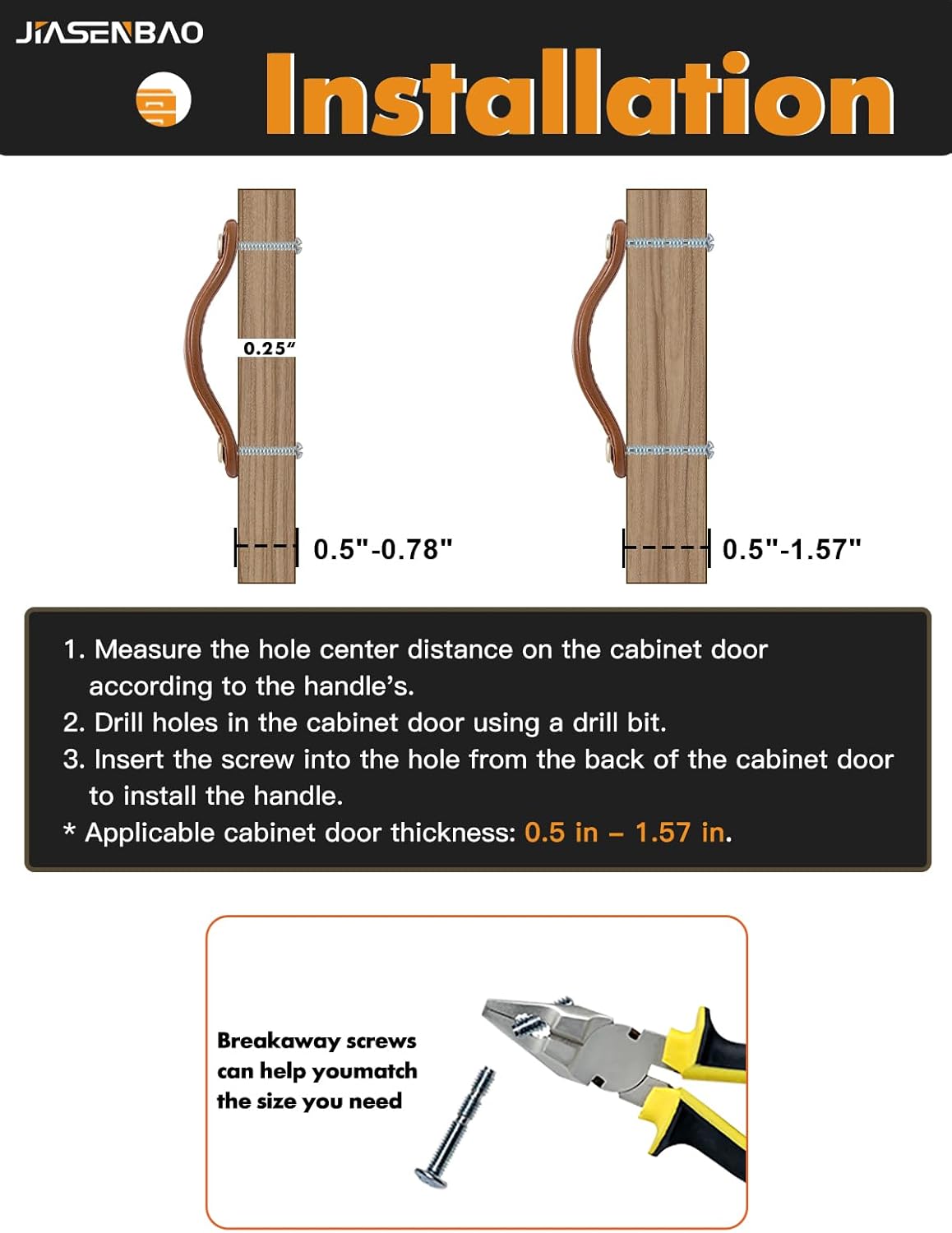 Brown Leather Drawer Pulls 5 Pack 3.75"(96mm) Leather Handles Knobs for Cabinets Drawers Dressers Bathroom