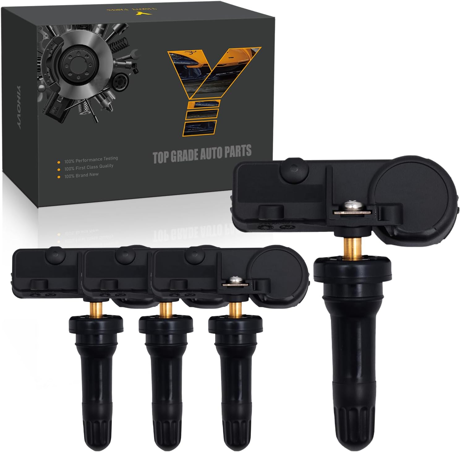 Pre-Programmed TPMS Sensor Tire Pressure Monitoring Sensor 28103AJ00A fit for Subaru Forester Impreza Legacy Outback Tribeca WRX XV Crosstrek WRX STI, 28103AG01C, 28103SG000-315MHz (4)