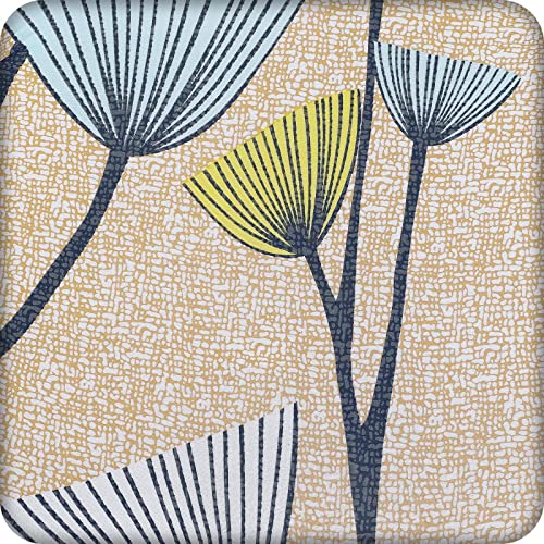 Searchi Seat Covers For Dining Room Chairs Stretch Floral Chair Seat Covers Set Of 4, Removable Washable Upholstered Chair Seat Protector Cushion Slipcovers For Kitchen, Office(Dandelion Pattern) #TOP7