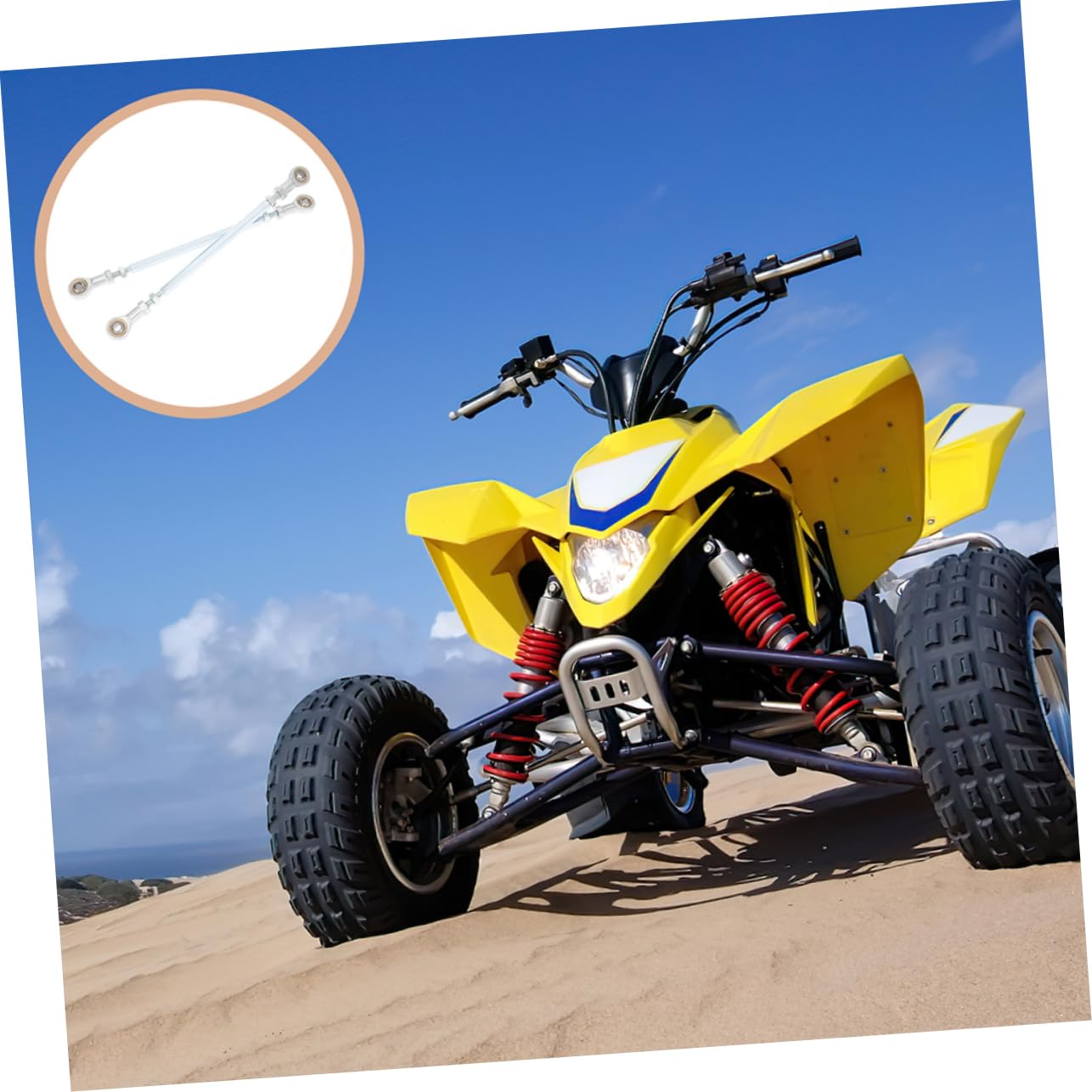 Alipis 4 Piezas Conjunto Barra de Dirección para Atv Kit de Articulación y Rodillos de Dirección Accesorios para Vehículos Inoxidable Alta Durabilidad y Rendimiento Óptimo
