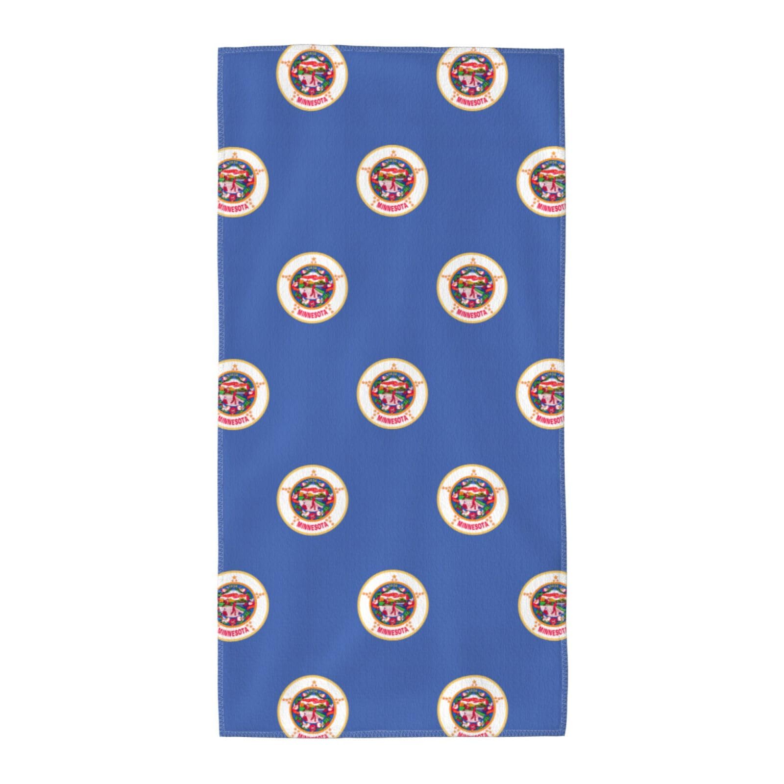 DIEzig Minnesota State Flag Fashion Printed Long Bath Towel For Pool Side Seaside Holiday
