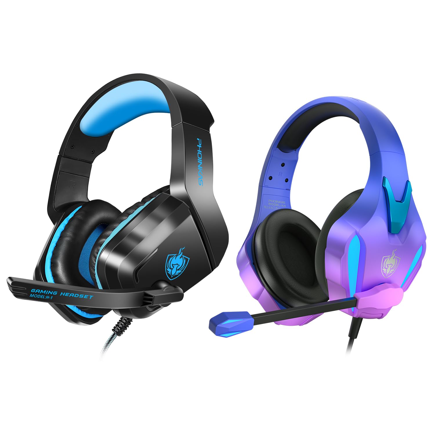 Phoinikasps4 Gaming Headset For Pc Ps5 Ps4 Xbox One Stereo