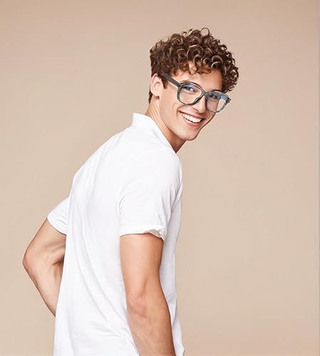 Miniatura 2 de VISOONE BENNETT - Gafas cuadradas de gran tamaño con bloqueo de luz azul para computadora para mujeres y hombres