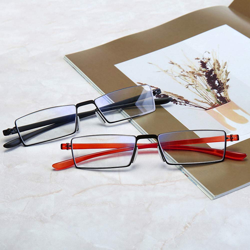 Gafas de Lectura Superleggero per Uomo E Donna,Anti Affaticamento y Anti Luce Blu,4 Pacco Lectores de Computadora/Gaming con Cerniere Molla de Acciaio Inossidabile(1.5X)