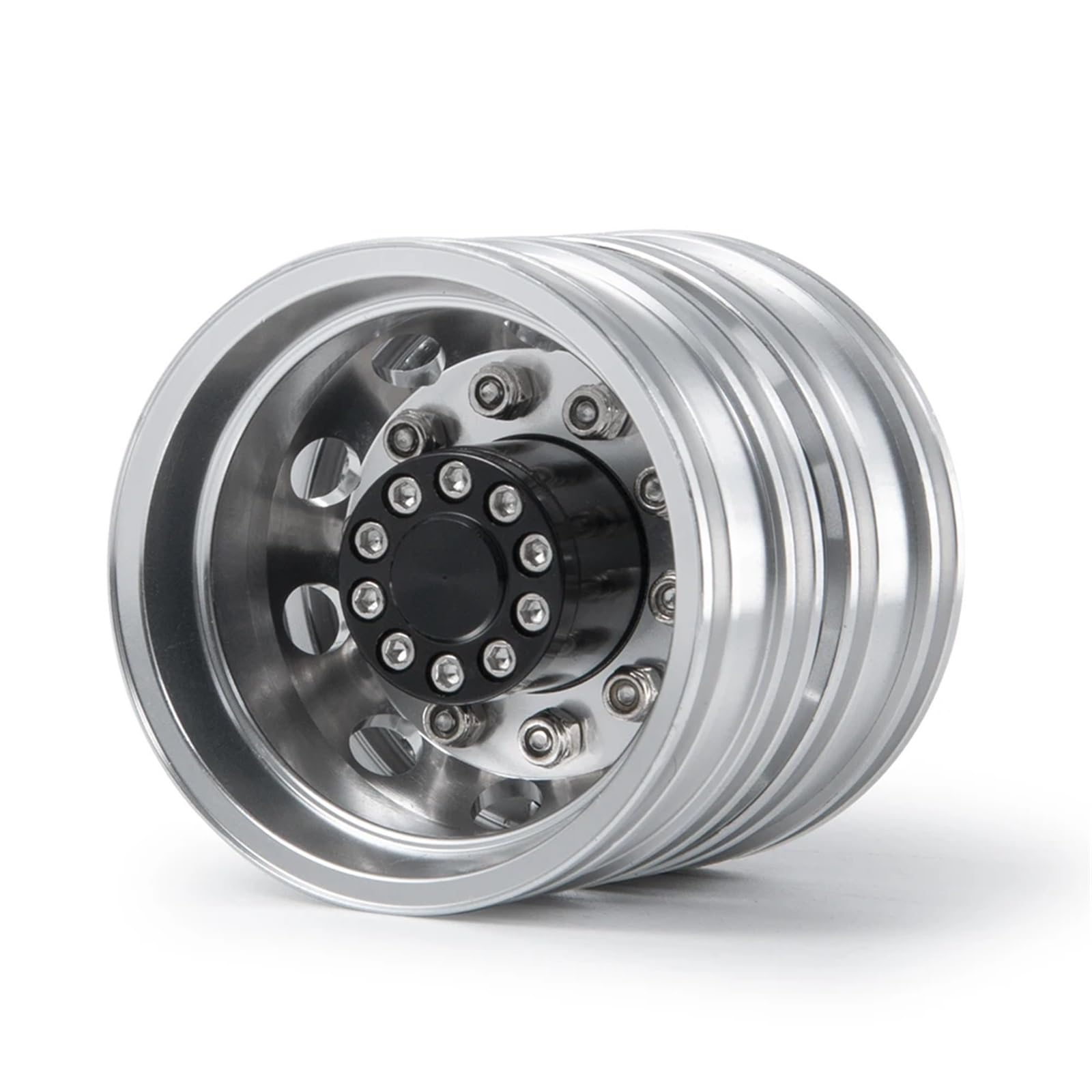 RC Améliorations Modèles pour Tamiya 1/14 Jante Roue Arrière Alliage D'aluminium 10 Rayons Moyeu RC Remorque Tracteur Camion Voiture Pneus Pièces Mise Niveau