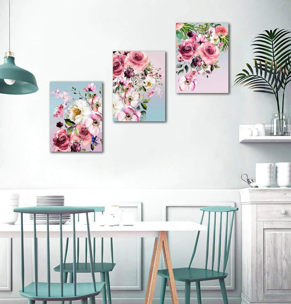 Bіg Sаlе Flower Canvas Wall Art for Bedroom Woman Wall Decor Pink White Flowers Picture 3 Piece Framed Artwork Modern Plant Floral Canvas Prints for Kitchen Home Bathroom Girls Room Wall Decoration 16x24 Exсluѕіvе Dіѕсоunt 80% оƒƒеr Flower Canvas Wall Art for Bedroom Woman Wall Decor Pink White Flowers Picture 3 Piece Framed Artwork Modern Plant Floral Canvas Prints for Kitchen Home Bathroom Girls Room Wall Decoration 16x24