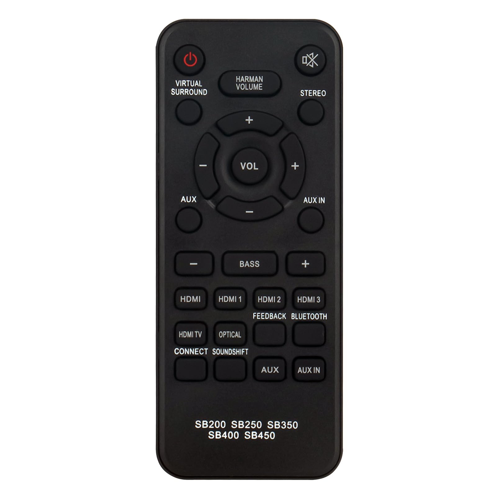 Replacement Remote Control Compatible with JBL Cinema SB200 SB400 SB250 SB350 SB450 SB 200 SB 400 SB 250 SB 350 SB 450 Home Theater Soundbar Speaker