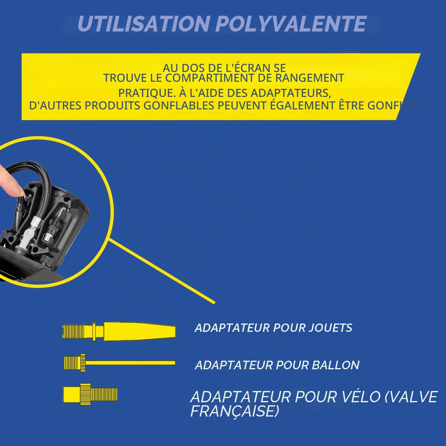 Michelin 92421 Pompe à pied, 2 cylindres avec affichage numérique