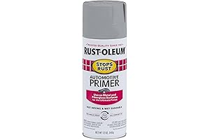 Rust-Oleum 2081830 Stops Rust Automotive Primer in Light Gray, 12 Ounce