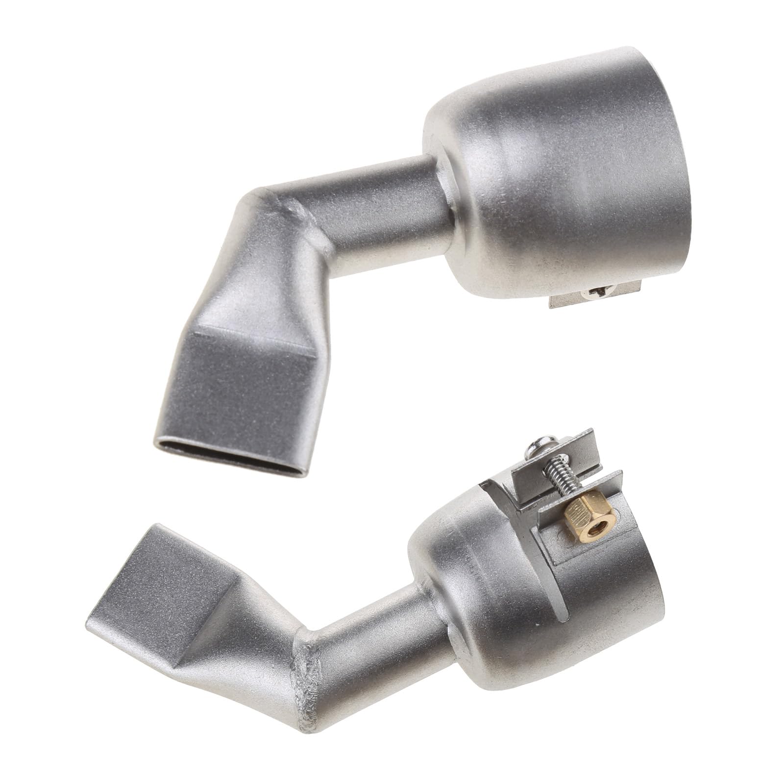 2Pcs Welding Gun Nozzle Flat 120 Degree Stainless Steel Hot Air Plastic Weld Torch Accessories - 1420