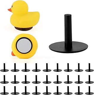 TOYMIS 30pcs Rubber Duck Plug, Self-Adhesive Rubber Duck Holder for Jeep Dashboard, Duck Plug Mount Holder for Display Jeep Duck Lovers, Not Include Rubber Duck (Black) (Z07073)
