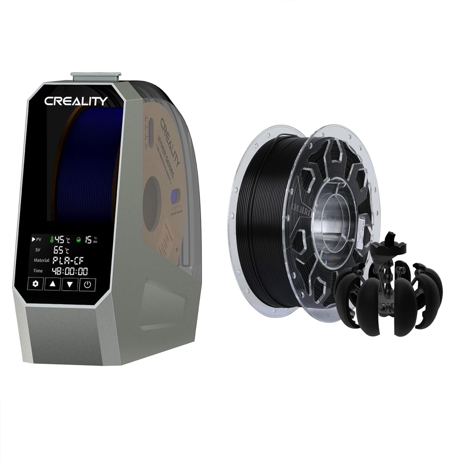 Creality Space Pi Filament Dryer, Bundle with Black PLA Filament 1.75mm