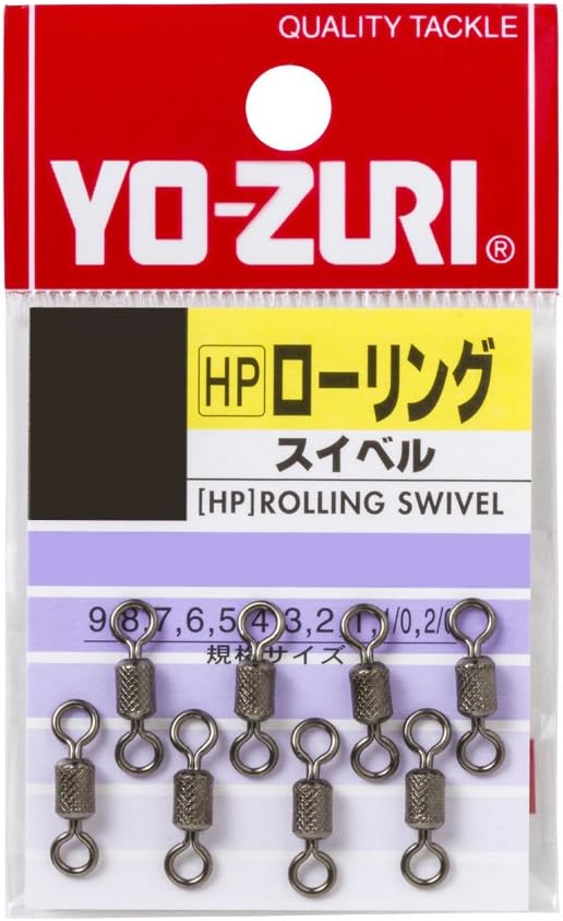 Yo-Zuri Miscellaneous Goods and Accessories: HP: Rolling Swivel, Black, No. 1 to No. 9
