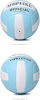Vista 4 de ABAJI Pelota oficial de voleibol más gruesa de poliuretano impermeable antiexplosión 15+ años para niños y niñas, juego de entrenamiento
