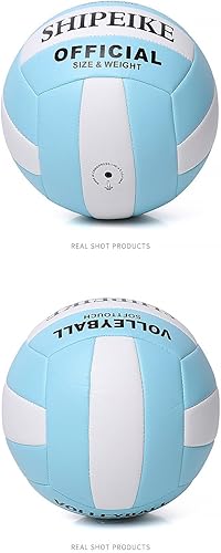 Miniatura 4 de ABAJI Pelota oficial de voleibol más gruesa de poliuretano impermeable antiexplosión 15+ años para niños y niñas, juego de entrenamiento en