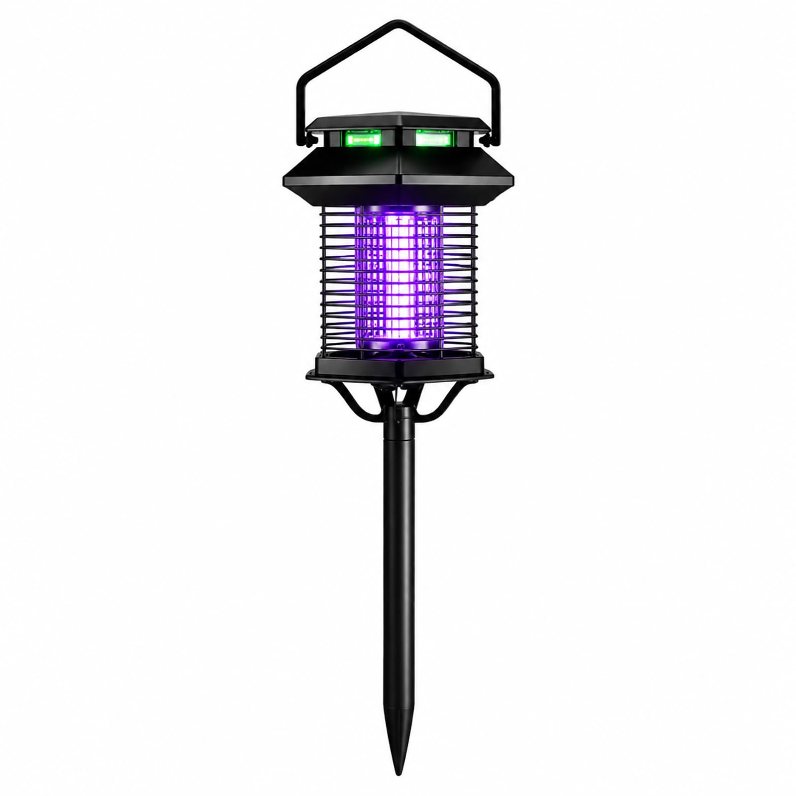 Zapper per insetti a energia solare, impermeabile, elettrico, per esterni, per giardino, giardino, ricaricabile tramite USB, per cortile, patio, campeggio (2, illuminazione ambientale)