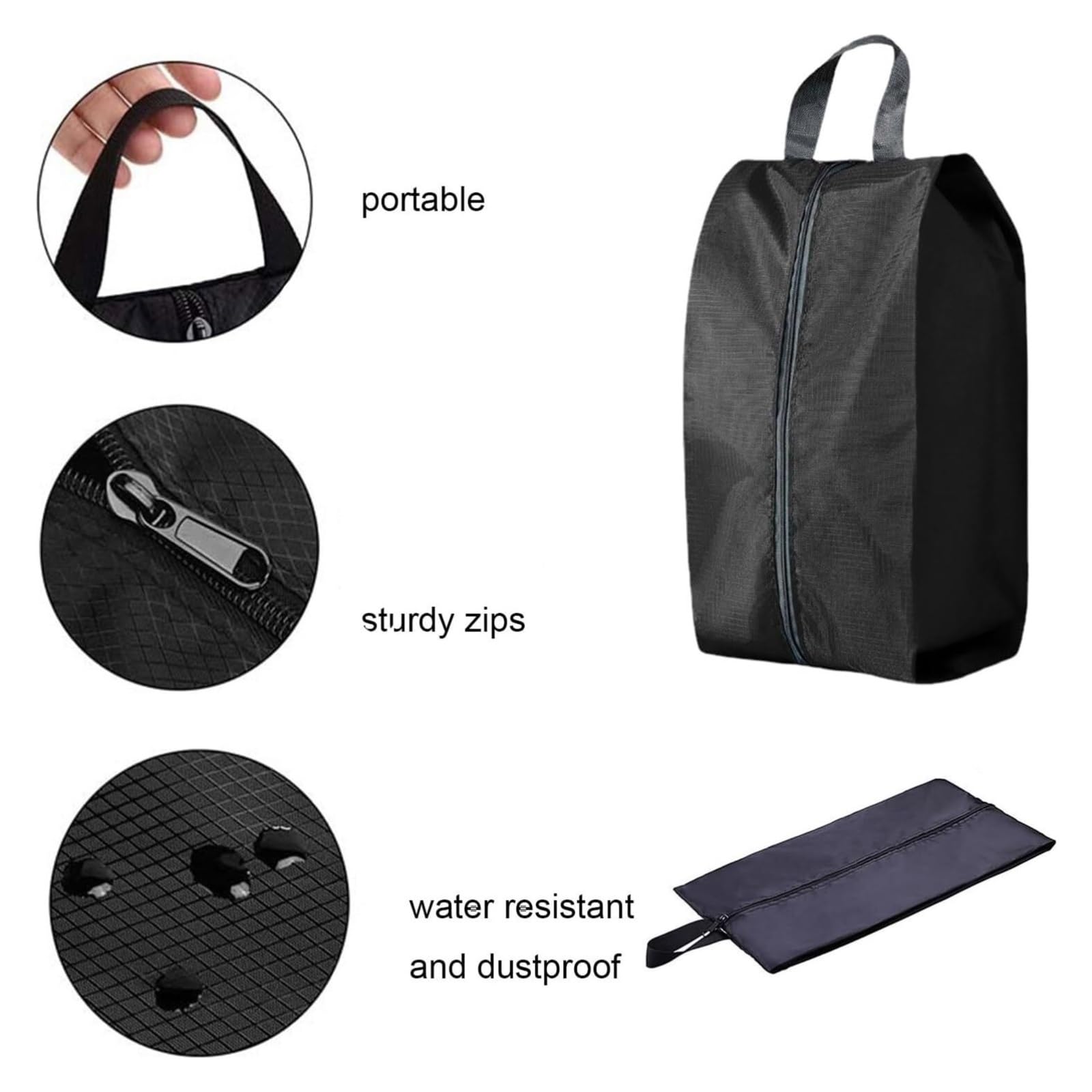 Schuhtasche Tragbare wasserdichte Schuhtasche in 3 Größen, multifunktional