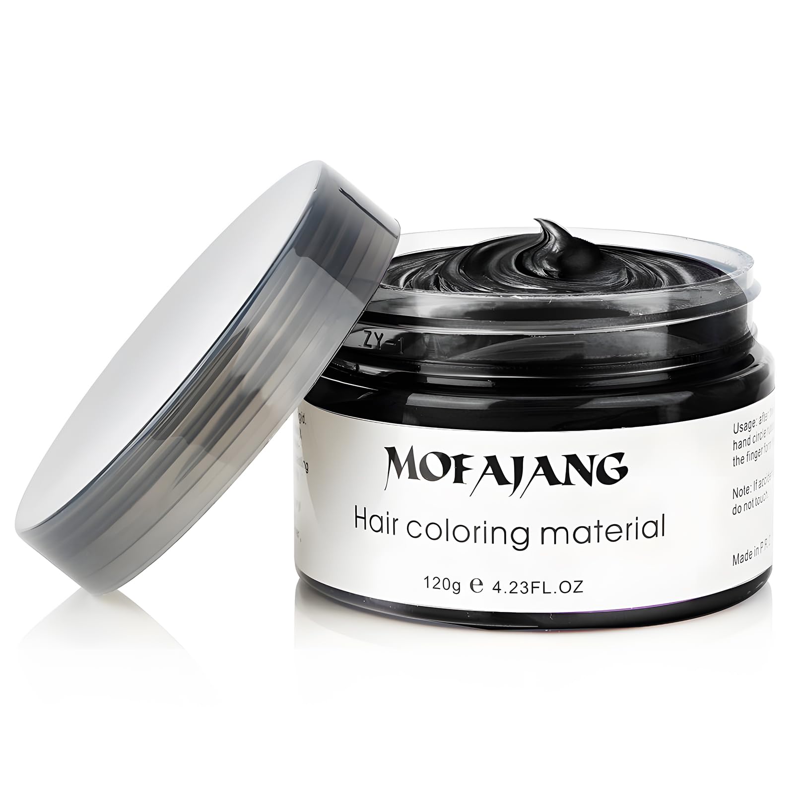 Black Temporary Hair Color Wax - SOVONCARE Washable Gray Hair Dye for Men & Women, All-Day Hold Disposable Hair Styling Clays for Party, Cosplay & Daily 4.23 oz