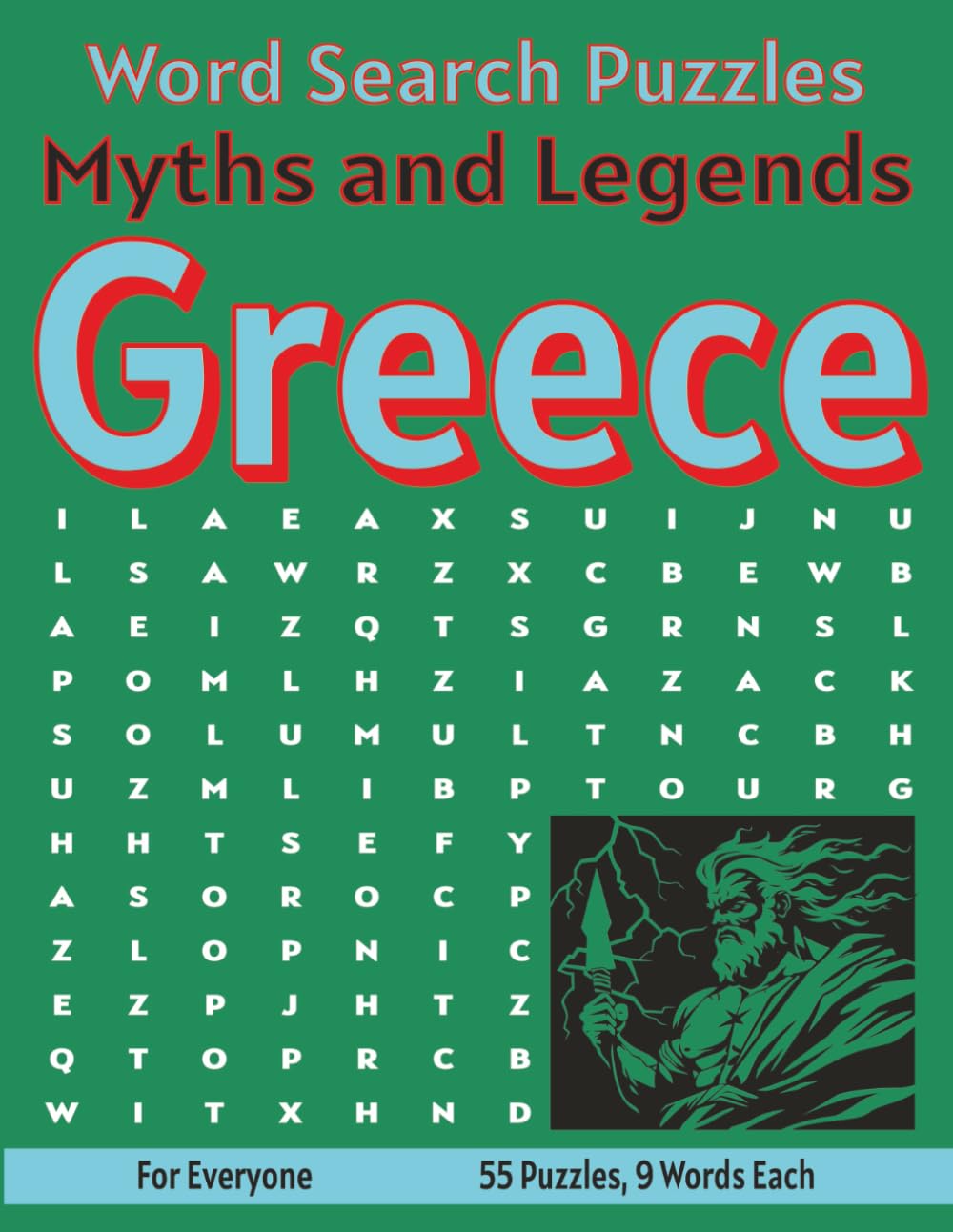 Greece Myths and Legends - Word Search Puzzles: Screen-Free Puzzles for Mental Fitness, Relaxation and Fun (Word Searches - Myths and Legends)