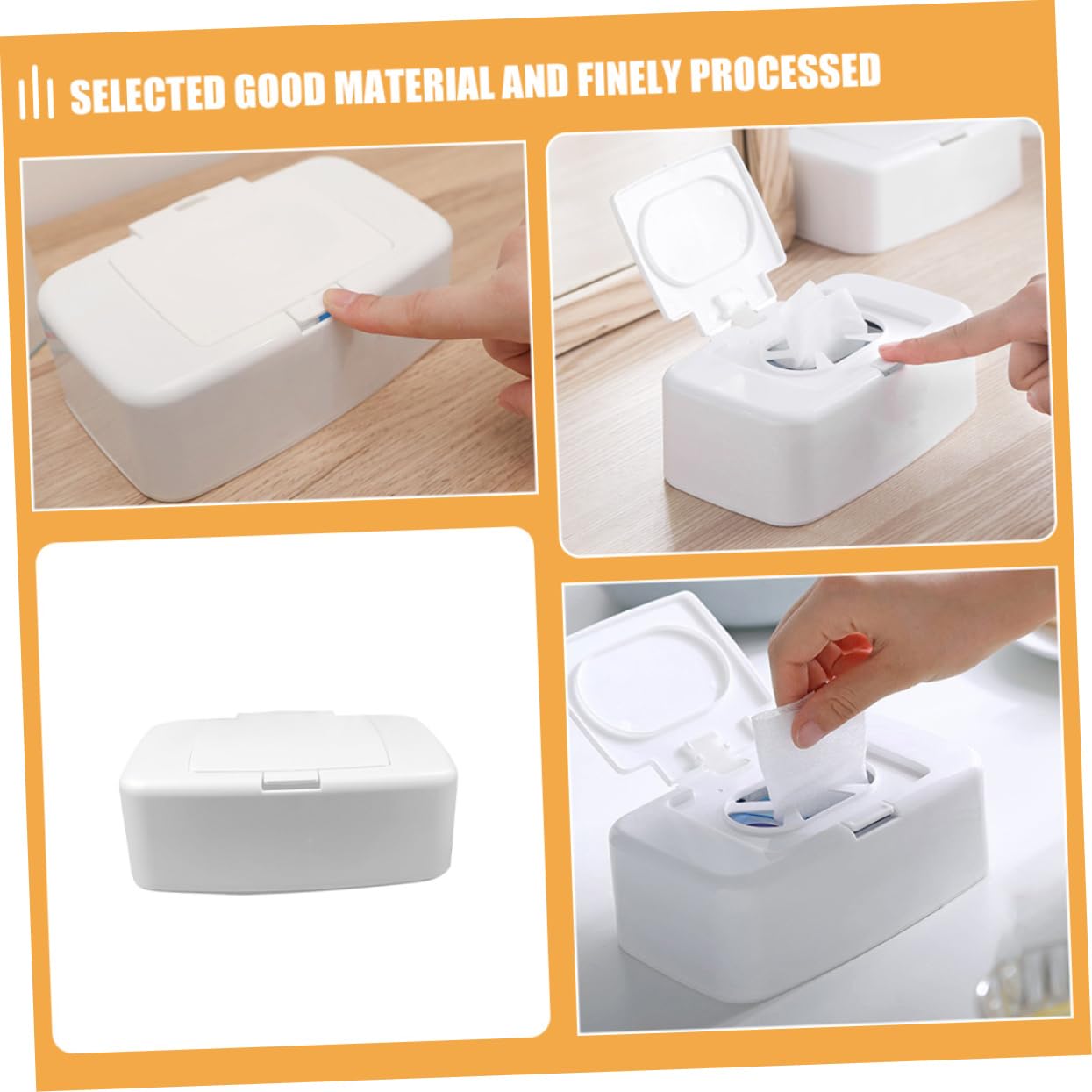 Alipis 8 Pièces Boîte De Rangement Décorer Lingettes pour Bébé Distributeur De Lingettes Portable Distributeur De Mouchoirs Humides Porte-Lingettes Porte-Mouchoirs Humides Rangement De