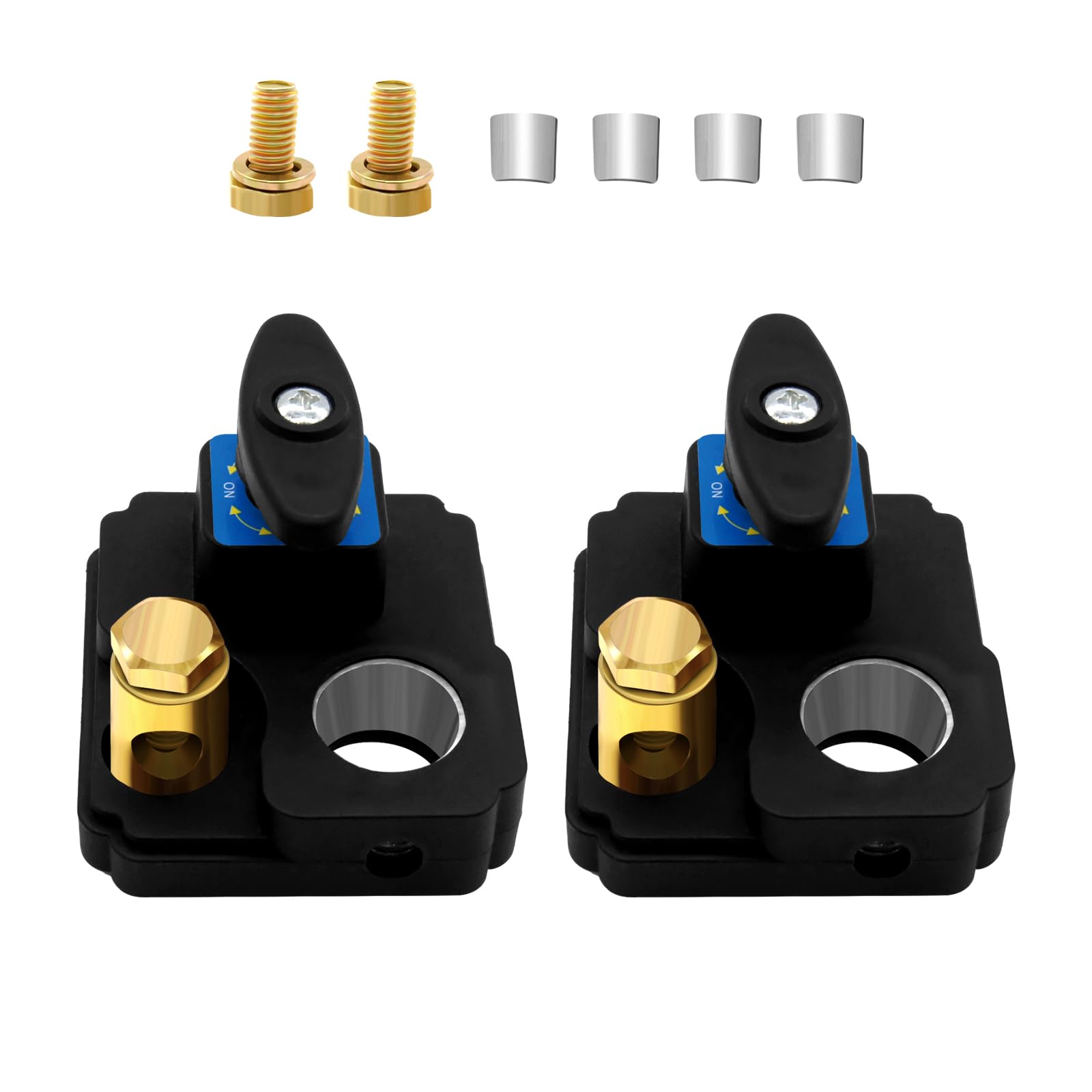Photo 1 of 2pcs Battery Disconnect Switch 12V 24V, Heavy Duty Battery Shut Off Switch, Battery Power Cut Isolator Kill Switch, Battery Kill Switch for Car, RV and Boat (BDS0002)