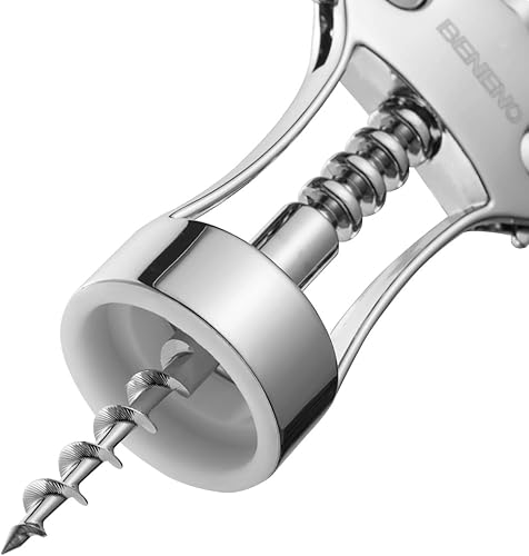 Miniatura 8 de Abridor de vino con tapón de vacío de vino a prueba de fugas, sacacorchos de ala de zinc con abrebotellas multifuncional