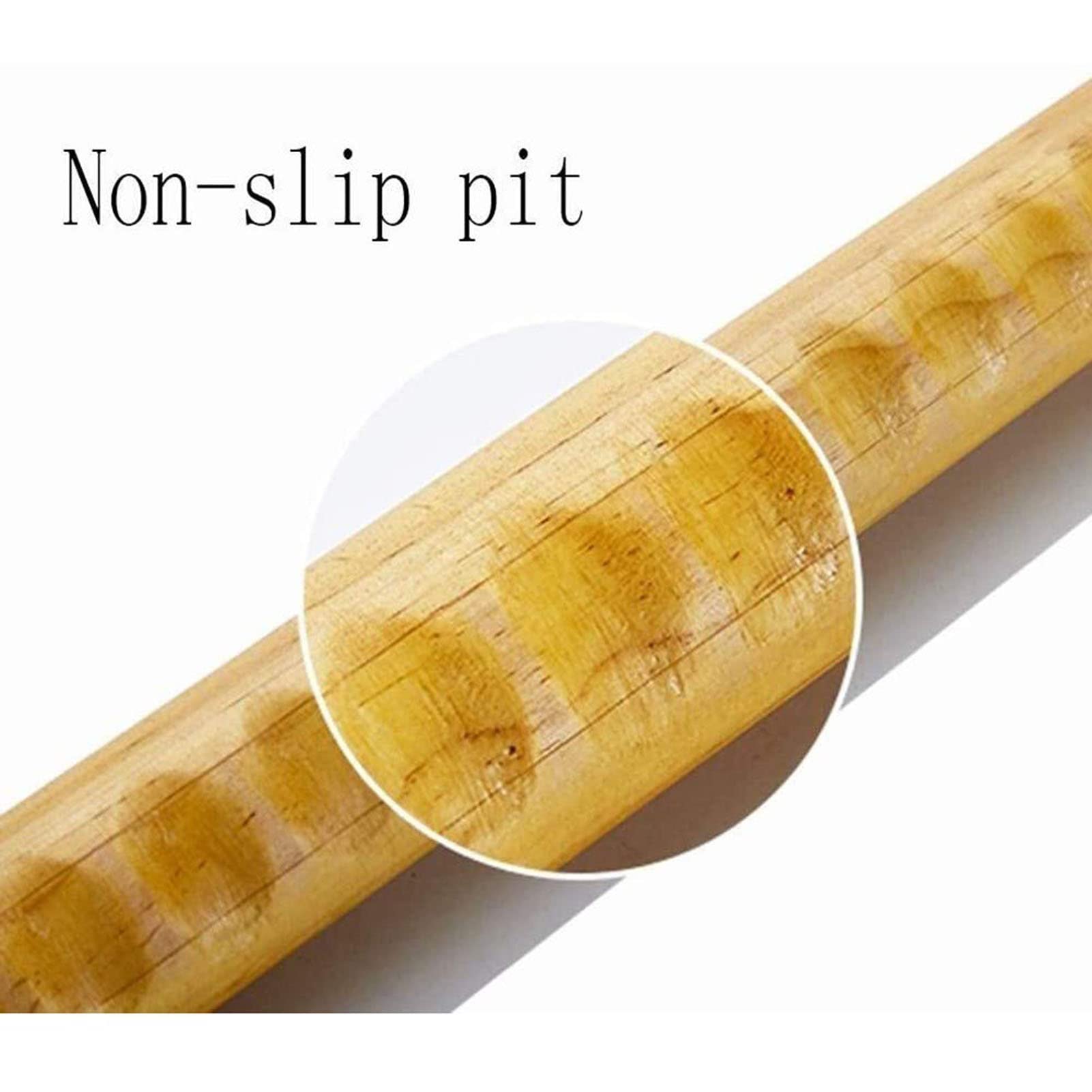 Maniglioni di Sicurezza in Legno Impermeabili e Antiscivolo per Bagno, Ideali per Scale, corrimano, vasche da Bagno, docce, Persone disabili e Anziani (34 cm)