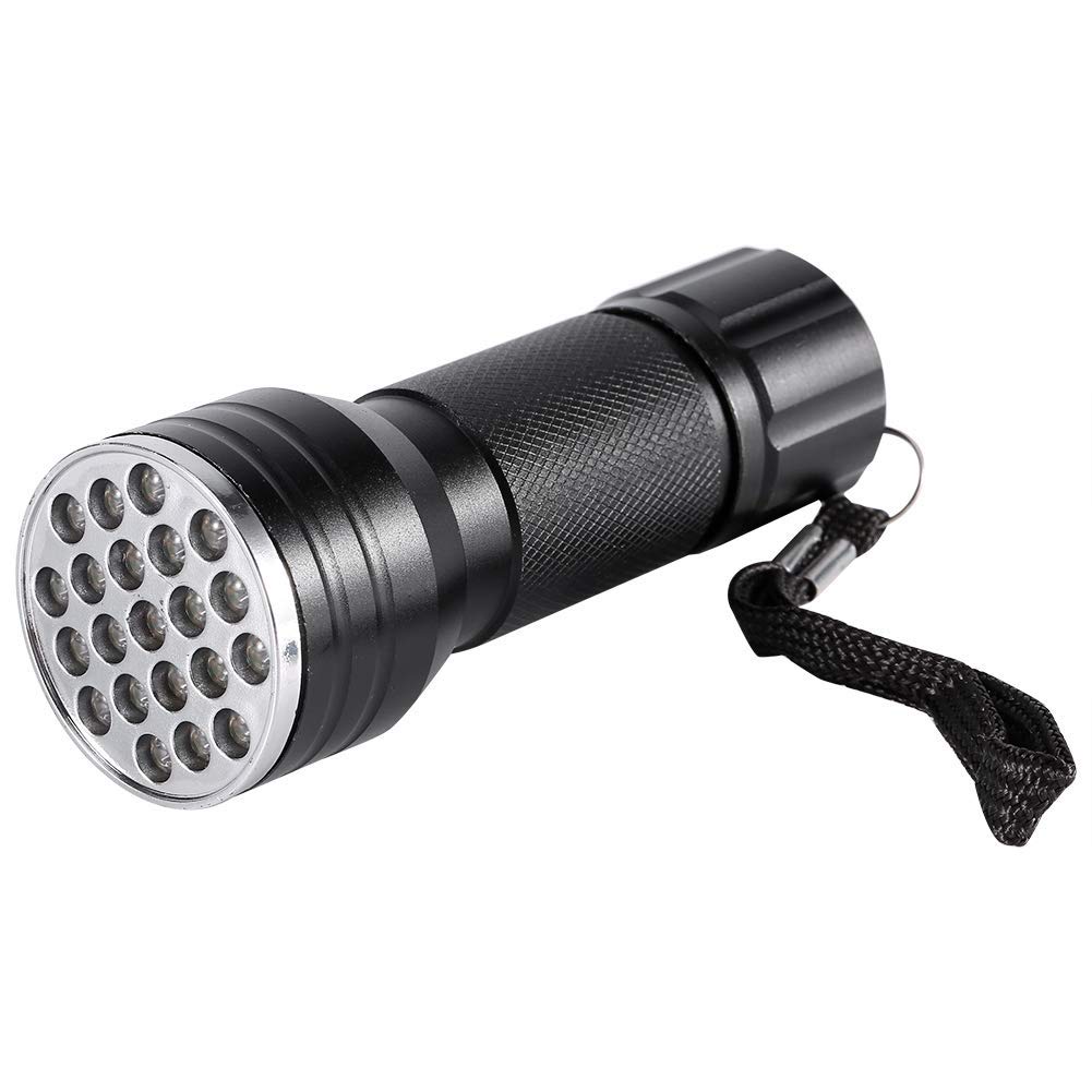 Ejoyous Black Uv Flashlight Light, 21 Led 395 Nm Handheld Ultraviolet Light Detector For Dog/Cat Urine Dry Stains,Bed Bug, Scorpion
