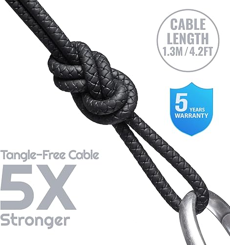 Miniatura 5 de LUDOS Ultra In Ear - Audífonos con cable, micrófono y control de volumen, con espuma viscoelástica, cable reforzado, graves, compatibles con iPhone,