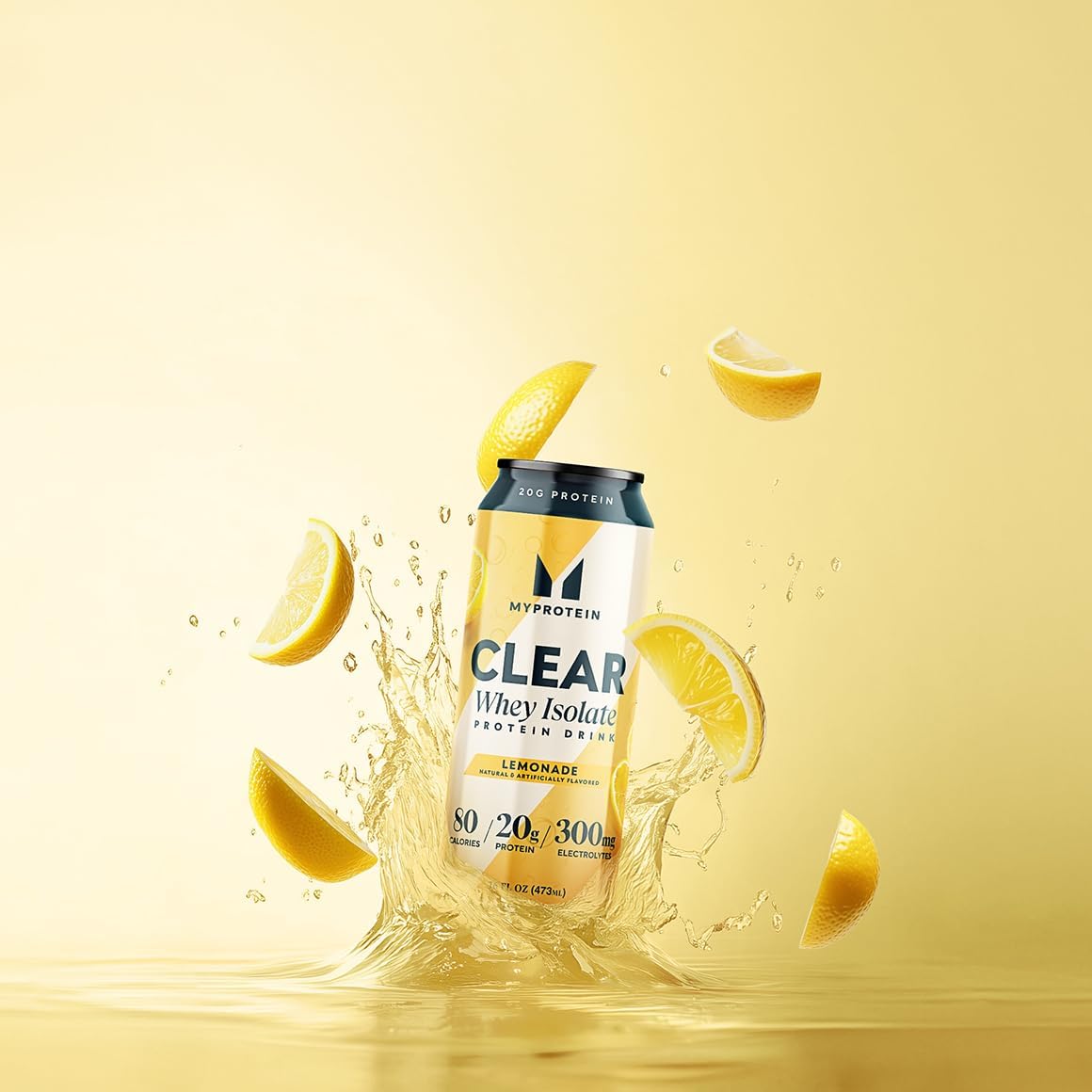 Myprotein Clear Whey Isolate Ready-to-Drink Protein, Lemonade, 16 Fl Oz, Pack of 12, 20g Protein, 80 Calories, Sugar-Free, Refreshing Fruity Flavored Beverage for Superior Performance — Amazon image 5