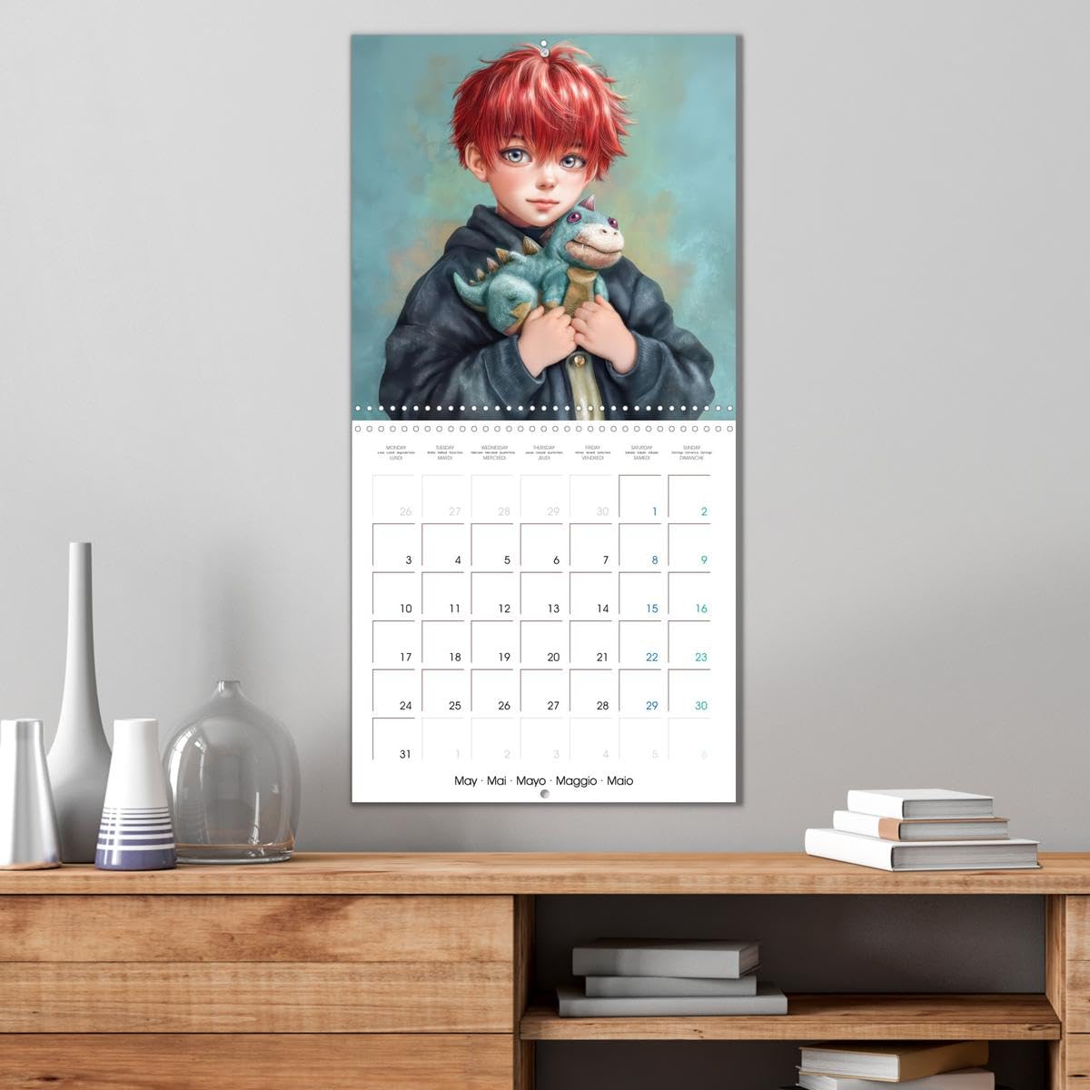 Calendrier 2027 · Des peluches - Inspirées du style Manga