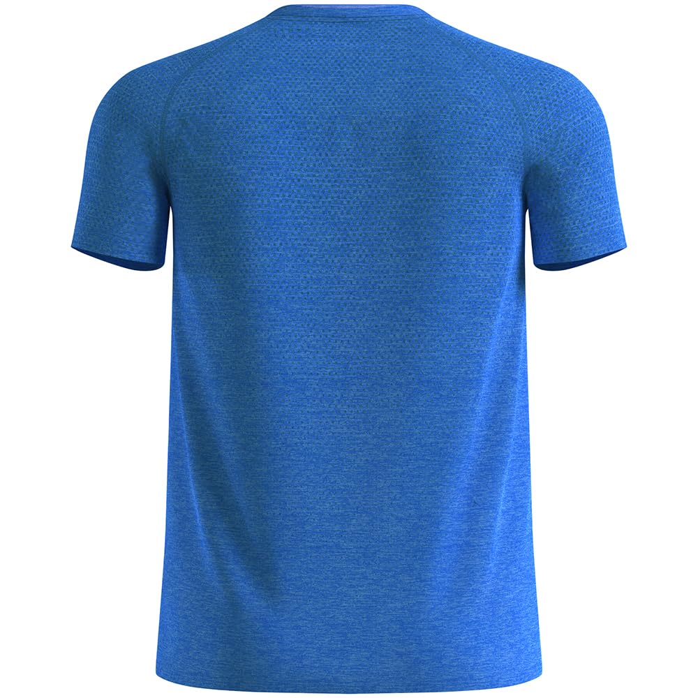 Odlo Essential Seamless Laufshirt Herren blau - Dazzling Blue Melange XL
